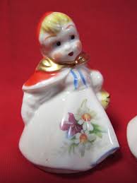 HULL WARE LITTLE RED RIDING HOOD Salt & Pepper 1940's Super Nice 3¼ inch SLRRH1 | eBay Australia