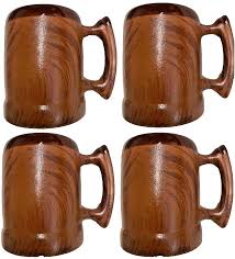 Set of 4 Mexican Coffee Cups Mugs Michoacana Cantaritos w ...