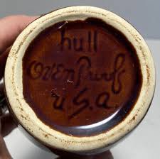 Hull Oven Proof Vintage Creamer USA Brown Drip Glaze Mini ...