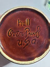 Vintage Hull Pottery Brown Drip 7 Inch Pitcher Oven Proof ...