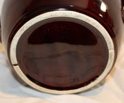 VINTAGE MCCOY #1242 CERAMIC BROWN OVENPROOF DRIP & CREAM ...