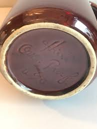 Vintage, HULL Pottery Brown Drip Glaze Coffee Pot With Lid ...