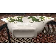 1950's English Ivy Art Pottery Console Vase | Chairish