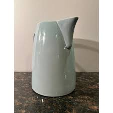 1990s Light Blue Pitcher Reproduction | Chairish
