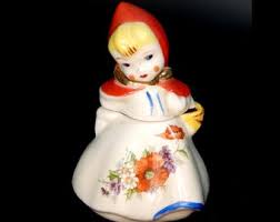 Vintage Red Riding Hood Mustard Jar by Hull Pottery - Etsy