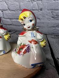 Vintage 1940s Hull Little Red Riding Hood Tall Salt & Pepper ...