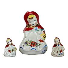 1950s Hull Little Miss Riding Hood Set- 3 Pieces | Chairish