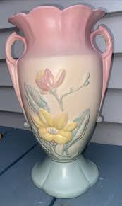 Vintage HULL Art Pottery Floral Vase Centerpiece “Magnolia ...