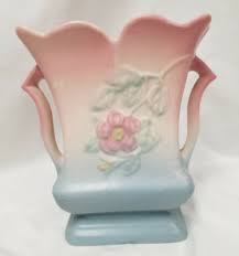 Hull Pottery USA Vase Vintage Magnolia Double Handle Matte ...