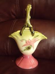 Vintage Hull Pottery W9-8 3/4" Woodland Basket. Very Cute ...