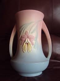 Vintage Original Hull Orchid 304 Very Tall11" 2 Handled Vase. HTF! | eBay