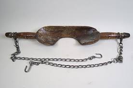 Wooden Human Shoulder Yoke For Carrying Buckets.