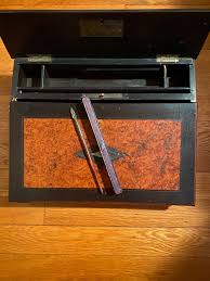 Antique Writing Box Slope With Quill Pen - Etsy