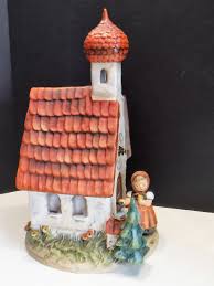 Hummel Chapel Clock, Chapel Time Century Collection Hummel Figurine #442 With Working Clock, Hummel Clock, Hummel Girl Going Into Chapel - Etsy Israel