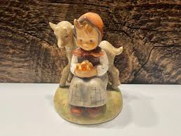 Vintage Hummel Figurine 'good Friends' - Girl With Lamb ...