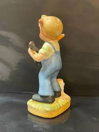 Vintage 5" Tall Boy With Guitar Ceramic Figurine - Etsy