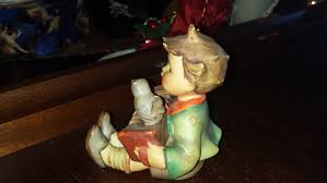 Vintage 1950's Hummel Figurine "lets Sing" Boy With ...