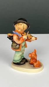 Puppy Love" Goebel Hummel Figurine, Boy With Violin Playing ...