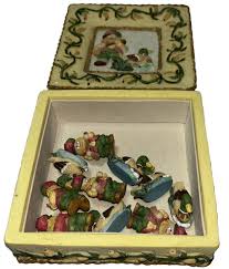 Vintage Resin Hunter/Duck TIC TAC TOE in Ceramic Box 5"x5" Complete set. Gift | eBay