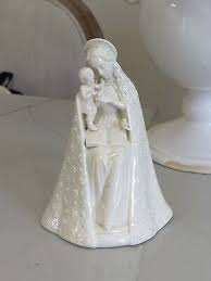 AS IS Vtg Goebel Hummel White Flower Madonna Open Halo 10/1 Figurine 9.5" TMK1 | eBay