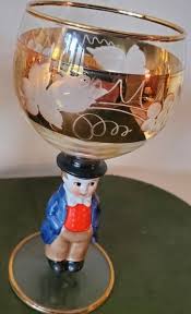 Vintage Hummel Goebel 6pc Figurine Wine Glasses West Germany ...