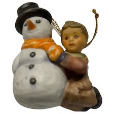 Retired “My First Snowman” Porcelain Goebel Christman ...