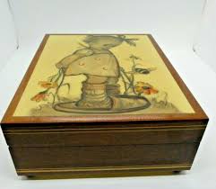 vintage original deichert w germany music box ballerina ...