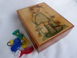 HUMMEL MUSICAL Box/wooden Jewelry Box/working Swiss Movement ...