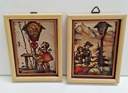 Set of 2 Vintage 3" Original Hummel Print in Frame Germany ...