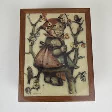 Vintage Hummel Jewelry Music Box Girl in Tree Germany ...