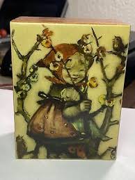 Vintage Hummel Wooden Music Box Little Girl in Tree Made In ...