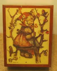 Vintage REUGE Music Box w HUMMEL LITHO "I Left My Heart ...