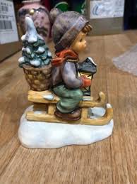 Goebel Ride into Christmas Boy on Sled 396 2/0 1981 Signed 25 Anniversary 4.5” | eBay