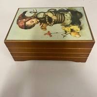 Vintage Wooden Girl Musical Trinket/Jewelry | Mercari