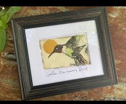 Golden Moon Hummingbird - Original Painting & Print ...