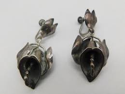 RARE DANISH DESIGNER PEER SMED STERLING SILVER CALLA LILY ...