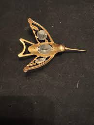 Gold-plated Hummingbird | Hummingbird Suncatcher | Vintage ...