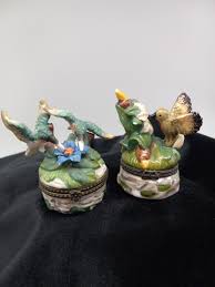 Hummingbird Trinket Boxes, Set of 2, 1970's - Etsy