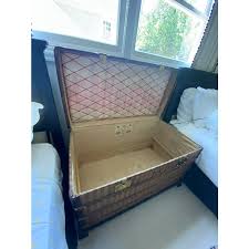 1880s Rayee Stripe Louis Vuitton Steamer Trunk | Chairish
