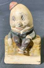 Sold at Auction: Antique Humpty Dumpty Painted Iron Coin Bank