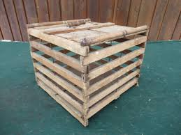 Vintage Wooden Egg Crate Antique Carrier Box | eBay