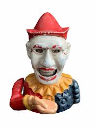 Humpty Dumpty Bank cast iron mechanical clown | eBay