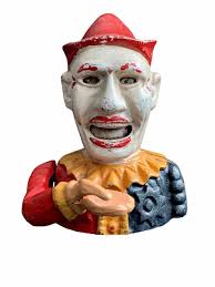 Humpty Dumpty Bank cast iron mechanical clown | eBay Australia