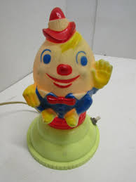 VTG 1940s "Humpty-Dumpty" CHILD'S TABLE-TOP NIGHT-LIGHT HARD PLASTIC LAMP: WORKS | eBay