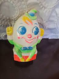 Vintage Neon Nostalgia for the Nursery Plastic Humpty Dumpty Chime Rattle Toy | eBay