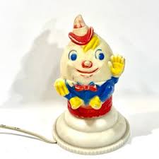 Vintage Night Light, Nursery Rhyme, Humpty Dumpty, Rubber Hard Plastic, Nursery Decor, Table Top Lamp, WORKS Great, Gift for Collector - Etsy UK