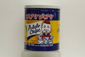 Vintage Humpty Dumpty Potato Chips Tin Litho Can With Lid ...