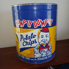 HUMPTY DUMPTY POTATO CHIPS ADVERTISING CAN No Lid vintage ...