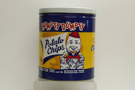 Vintage Humpty Dumpty Potato Chips Tin Litho Can With Lid ...