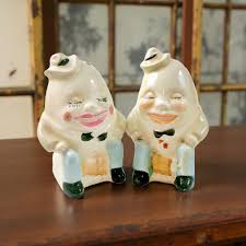 Vintage Humpty Dumpty Salt & Pepper Shakers Whimsical ...